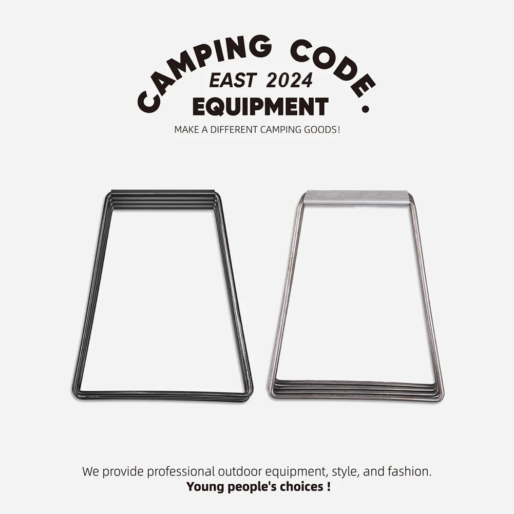 Aluminum Alloy Camping Cooler Stand - Folding Ice Box Holder for Outdoor Adventures (1-2 Pack)