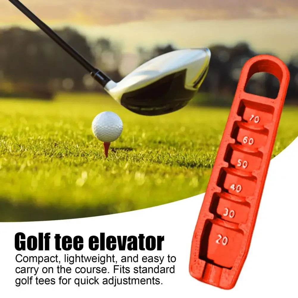 Adjustable Golf Tee Height Regulator - Portable Tee Stand with 20-70mm Precision Positioning - Essential Golf Training Tool