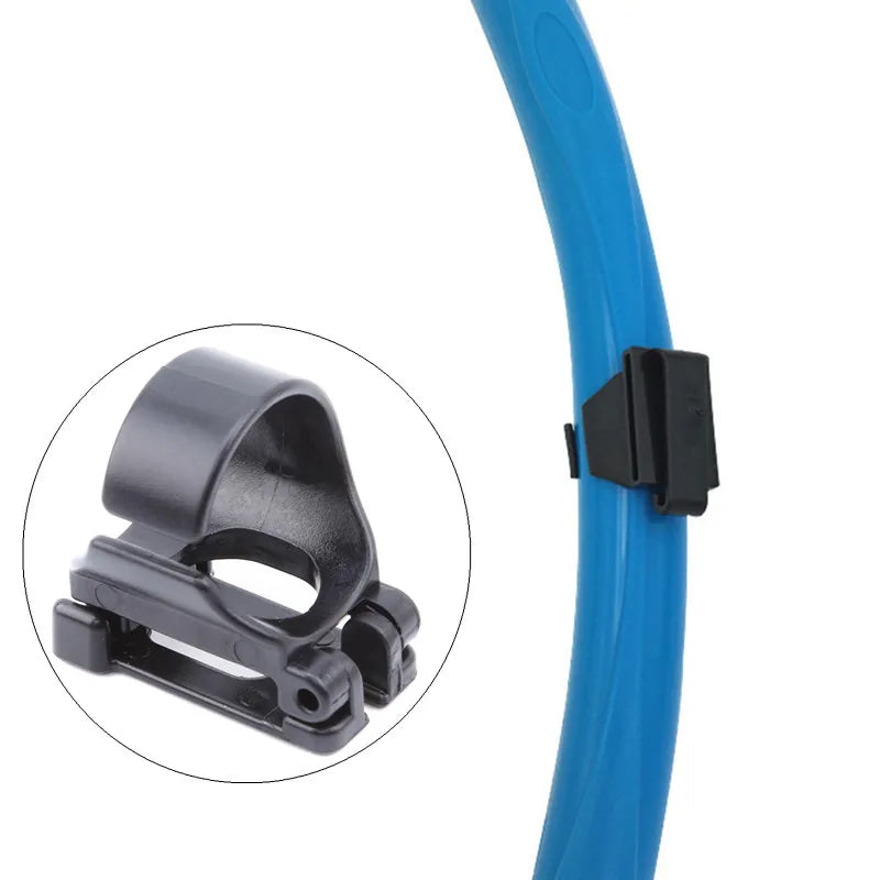 Silicone Snorkel Mask Clip - Plastic Keeper Holder Retainer for Scuba Diving Goggles and Tube Buckle