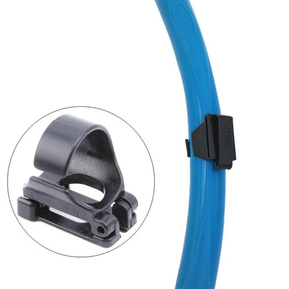 Silicone Snorkel Mask Clip - Plastic Keeper Holder Retainer for Scuba Diving Goggles and Tube Buckle