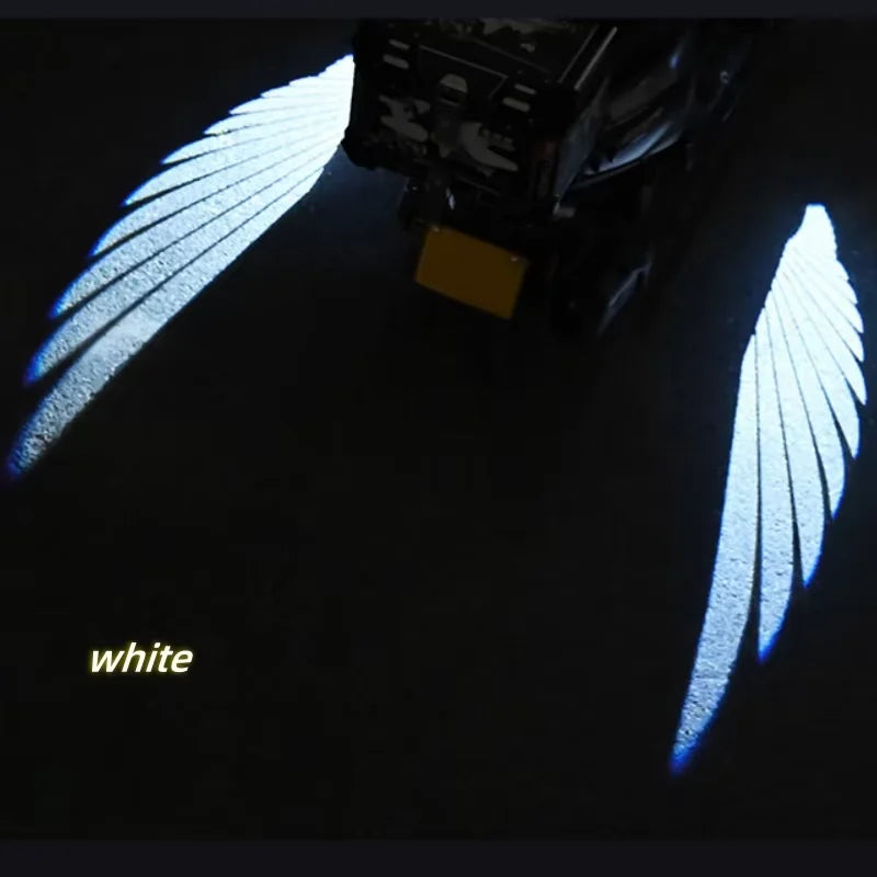 LED Angel Wings Projector Light - Motorcycle & Electric Scooter Decorative Lamp