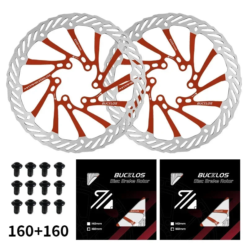 Ultralight Hydraulic Disc Brake Rotor 160/180/203mm - Mountain & Road Bike Compatible with Free Mounting Bolts