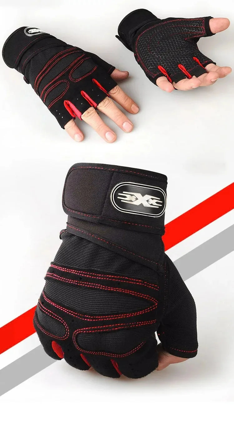 Half-Finger Performance Training Gloves with Wrist Support