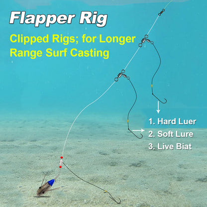 Triangle Joint 3-Way Rolling Swivels - Catfish Fishing Connectors for Bottom Bouncing