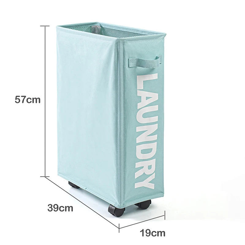Large Capacity Rolling Laundry Basket - Multifunctional Foldable Waterproof Storage Bag for Dirty Clothes and Yoga Mats