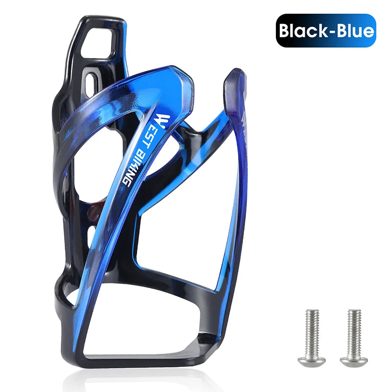 Ultralight Bicycle Water Bottle Cage - Colorful Gradient PC Plastic Holder for MTB & Road Bike - Universal Fit Bottle Bracket