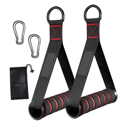 Exercise Handles for Cable Machines & Resistance Bands - 2 Pack