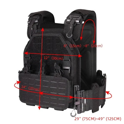 Tactical Multi-Functional Vest - Fast Detachable Lightweight Design