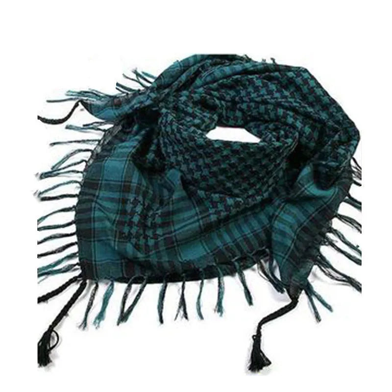 Unisex Tactical Military Plaid Scarf - Lightweight Army Style Arab Scarf for Warmth