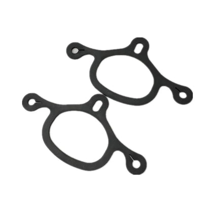 Western Equestrian Spur Straps - Thickened Rubber with Alloy Buckle (1 Pair)