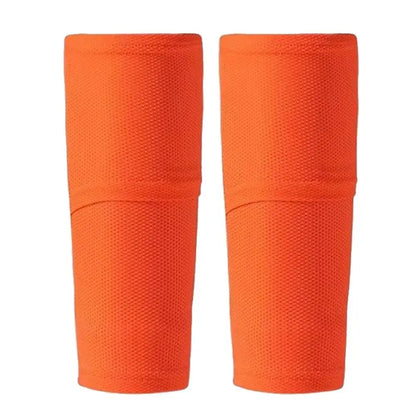 Professional Soccer Shin Guards - Nylon Leg Sleeves with Pocket Protection for Football Training