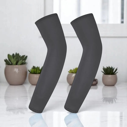 Children's Ice Silk Cooling Arm Sleeves - Quick-Dry UV Protection Cycling Arm Guards for Girls Outdoor Sports (1 Pair)