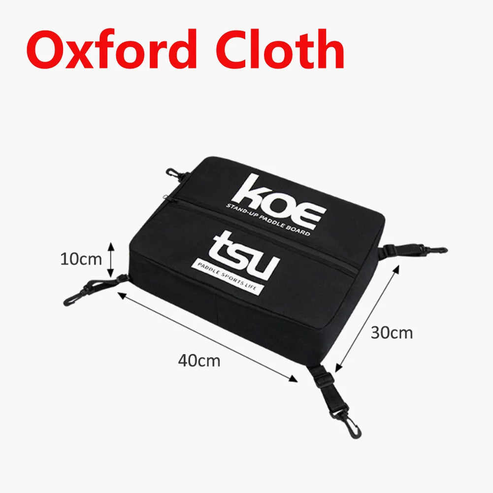 Adjustable Paddleboard Deck Cooler Storage Bag - Sealed Zipper Food Bag for Stand-Up Paddle Boards