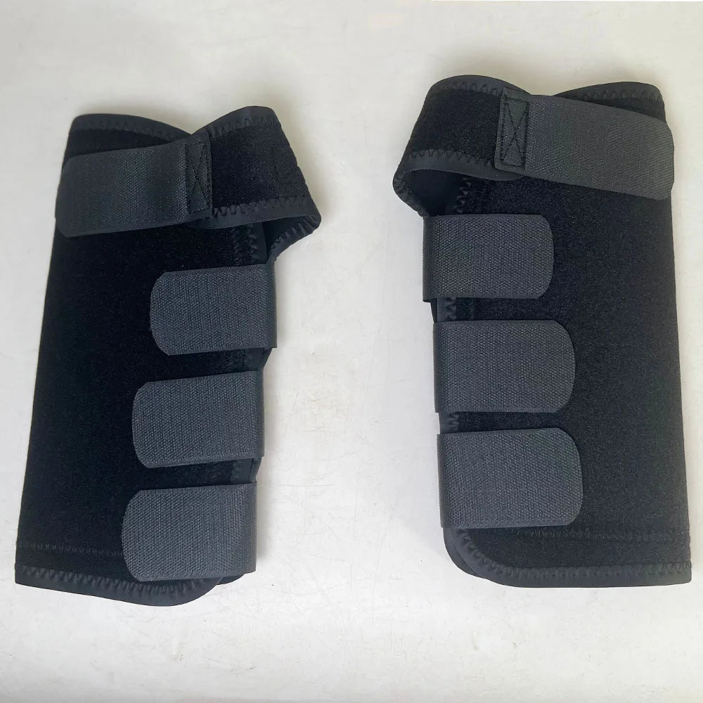 2PCS Equestrian Horse Leg Boots - Anti-Collision Racing Protection with Neoprene Material for Soft Shock Absorption