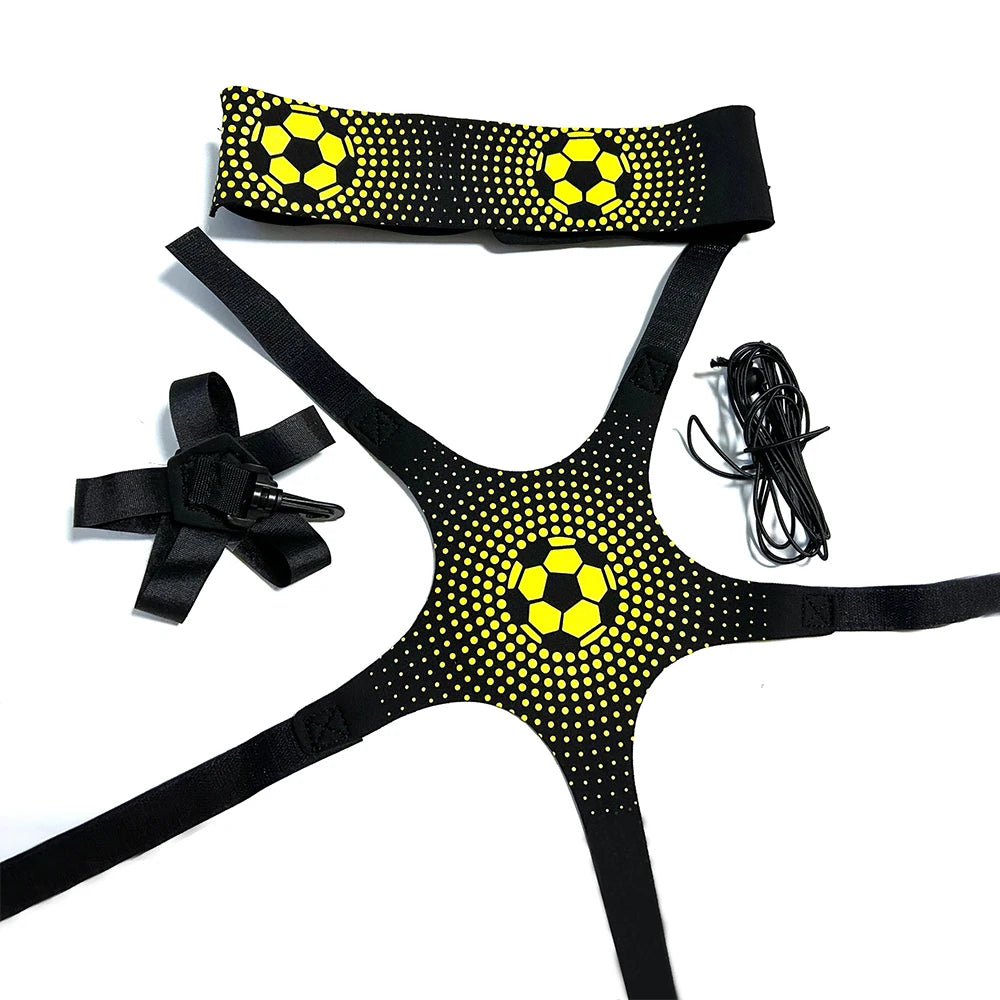 Soccer Training Belt - Football Kicking Practice Equipment for Adults & Kids with Training Mat