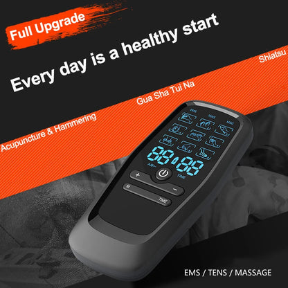 Digital EMS TENS Unit - Electric Muscle Stimulator for Physiotherapy, Acupuncture & Body Massage Therapy with Slimming Functions