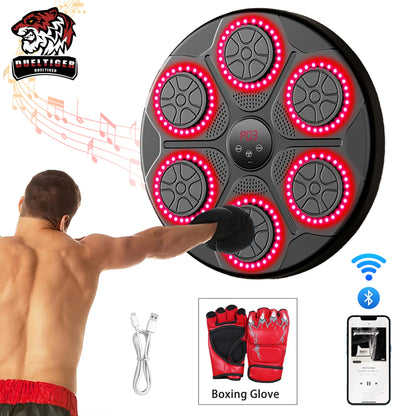 Smart Bluetooth Music Boxing Trainer - Wall-Mounted Electronic Punching Target for Home & Gym