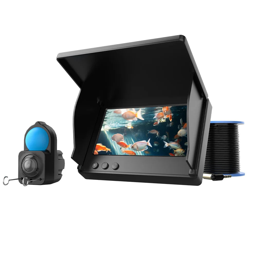 Handheld Fish Finder with 4.3 Inch 1080P LCD Display - Portable Underwater Fishing Camera with 120° View and Night Vision