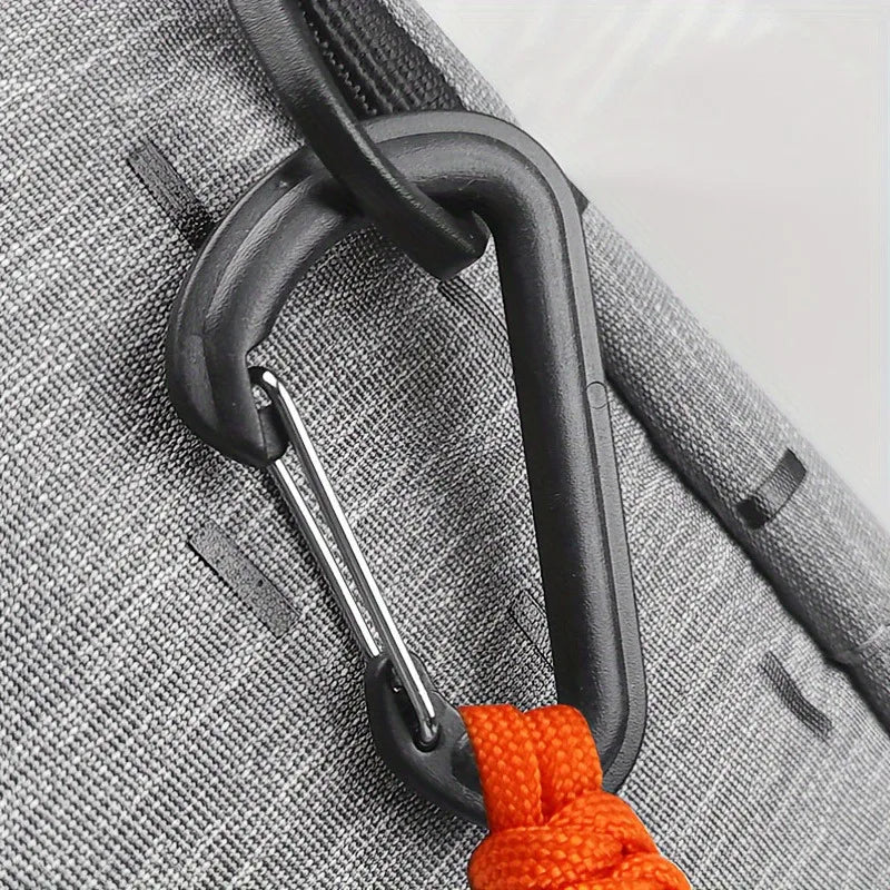 Anti-Fall Safety Lanyard with Carabiner Hook - Bungee Tether Tool Rope for Climbing, Aerial Work & Working at Heights Accessories
