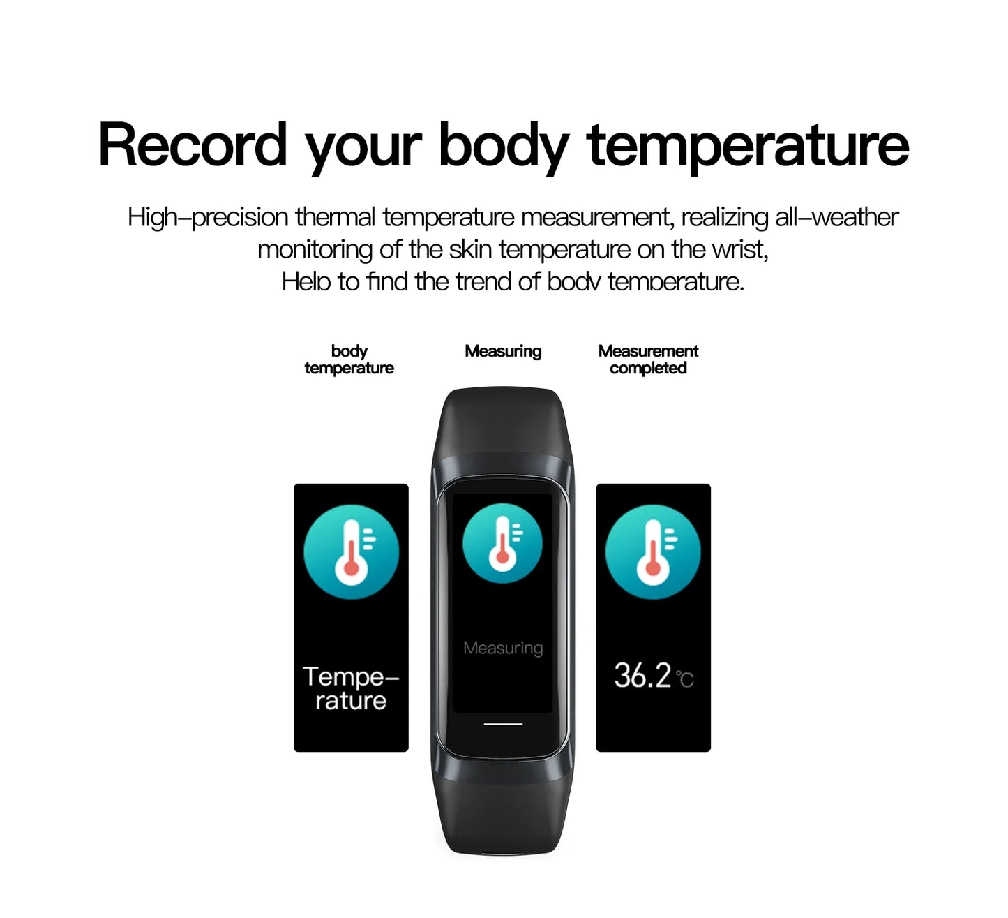AMOLED Smart Watch - Heart Rate & Blood Oxygen Monitor with Waterproof Fitness Tracker for Sports