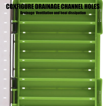 SAMOLLA Dual-Compartment Fishing Tackle Organizer - Premium Compact Storage Box for Lures, Hooks & Baits with Durable Construction