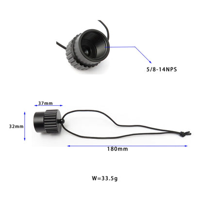 Aluminum DIN Tank Valve Dust Protection Cap - Scuba Diving Threaded Cover Plug with Multicolor Options (1 Piece)