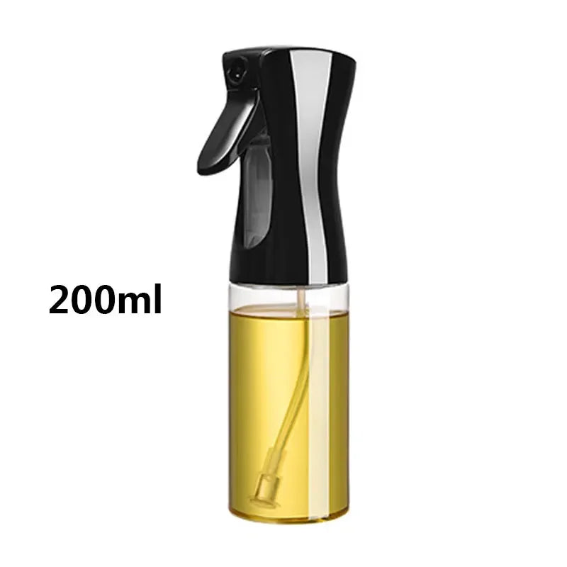 Multi-Size Oil Spray Bottle Set (200ml/300ml/500ml) - BBQ Cooking Olive Oil Sprayer for Kitchen Baking, Empty Refillable Vinegar Bottle with Oil Brush
