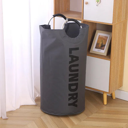 Oxford Cloth Laundry Hamper - Large Capacity Foldable Dirty Clothes Storage Basket for Bathroom