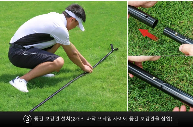 3M Golf Practice Net Set - Indoor/Outdoor Multi-Function Trainer for Swing, Chipping, and Cutting Practice