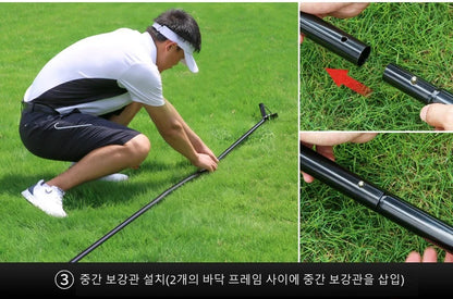 3M Golf Practice Net Set - Indoor/Outdoor Multi-Function Trainer for Swing, Chipping, and Cutting Practice