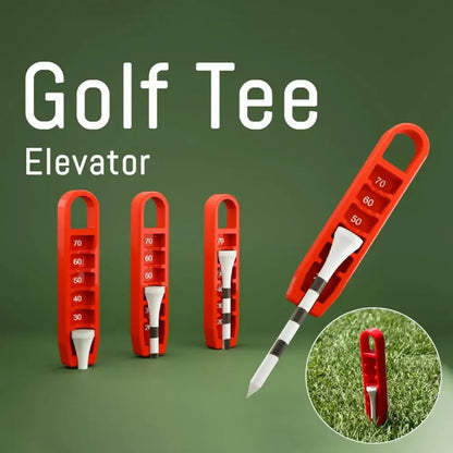 Adjustable Golf Tee Height Regulator - Portable Tee Stand with 20-70mm Precision Positioning - Essential Golf Training Tool