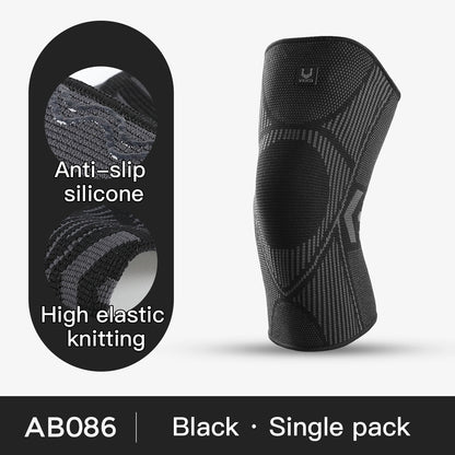 1 Pcs Compression Knee Support Sleeve Elastic Breathable Knee Pads Brace Springs Gym Sports Protector Basketball Volleyball Run