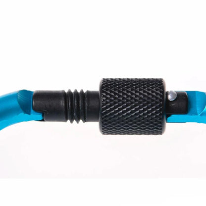 4-Pack Aluminum Screw Gate Carabiners - 7.5mm Diameter Hiking Clips for EDC Outdoor Camping Equipment