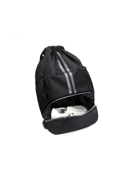 Dry-Wet Separation Sports Backpack - Basketball Swimming Training Bag with Drawstring - Women's Fitness Storage Bag