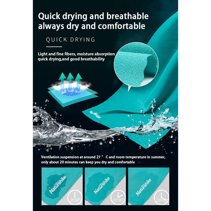 Quick-Dry Compact Travel Towel - Absorbent Breathable Bath Towel for Backpacking, Hiking, Swimming, Beach, Gym & Yoga