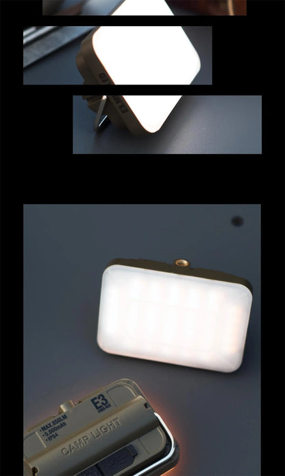 Rechargeable 5000mAh LED Camping Light - Waterproof Portable Hanging Tent Lamp for Outdoor Emergency Lighting