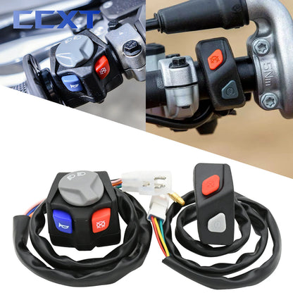 Motorcycle Headlight Horn Kill Start Switch - KTM EXC/XC/XCW/EXCF/SX/SXF (125-500cc) & Husqvarna TE/FE/TX/FX