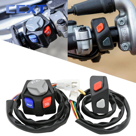 Motorcycle Headlight Horn Kill Start Switch - KTM EXC/XC/XCW/EXCF/SX/SXF (125-500cc) & Husqvarna TE/FE/TX/FX