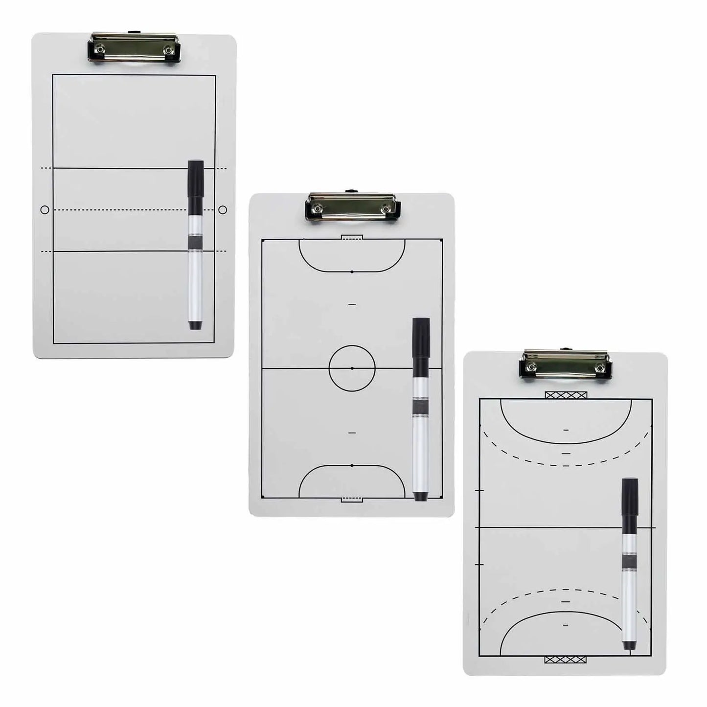 Volleyball Tactic Coaching Board - 35cm x 22cm Portable Strategy Clipboard for Volleyball, Handball & Futsal