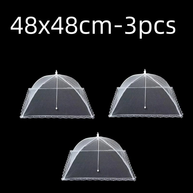 Foldable Mesh Food Cover - Pop-Up Umbrella Style Protector