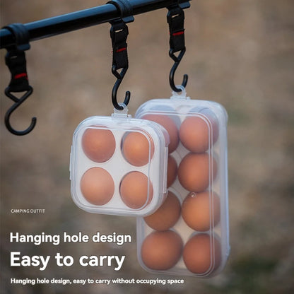 Portable Camping Egg Storage Container - Shockproof Outdoor Egg Carrier Box with Shatterproof Protection for Travel and Home