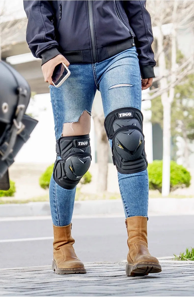 Professional Knee Pads for Adults - Multi-Sport Joint Protection for Motorcycle, MTB, Ski, Snowboard, Skateboard & Motocross