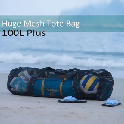 Professional 100L Extra Large Mesh Diving Equipment Bag - Premium Storage for Surfing, Snorkeling & Swimming Gear