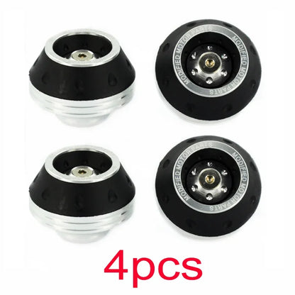 Motorcycle Front Fork Crash Protectors - 2/4Pcs Universal Alloy Wheel Protection Slider Cups for Motocross