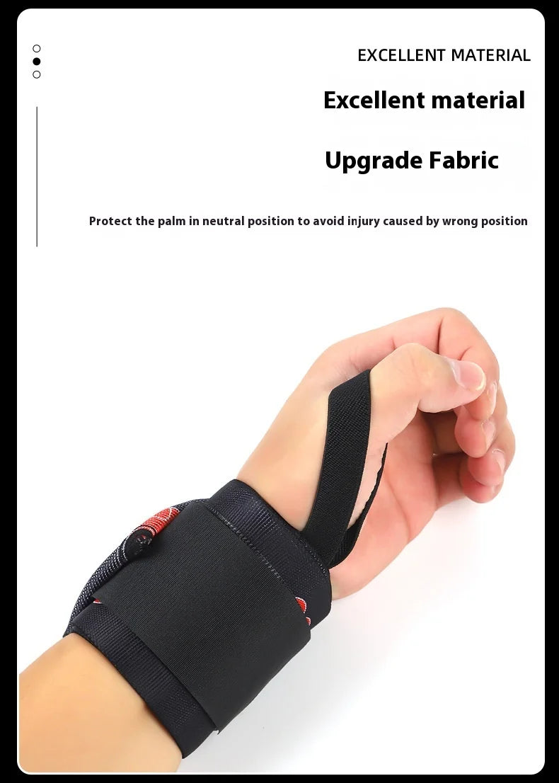 Professional Weightlifting Wrist Straps - Gym Support Equipment for Strength Training (1 Pair)