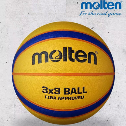 Official Competition Basketball Size 7 - PU Leather 3x3 Certified Standard Ball for Men's & Women's Training