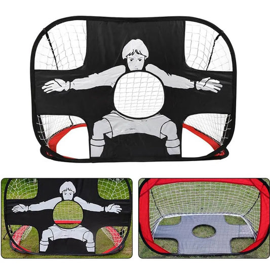 Foldable Football Goal – Nylon Soccer Target Net for Kids and Adults, Ideal for Playground, Backyard, Indoor & Outdoor Training