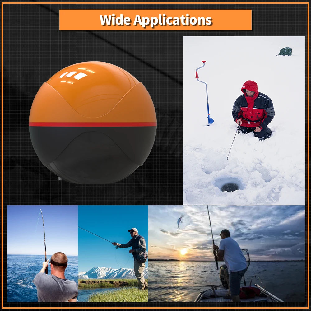 WiFi Fish Finder 100M - Wireless Sonar Echo Finder for Lake & Sea Fishing (iOS & Android)