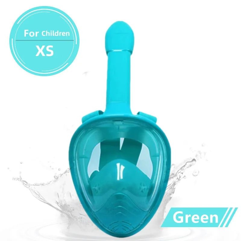 Full Face Diving & Snorkeling Mask – Anti-Fog, Waterproof | Adults & Kids