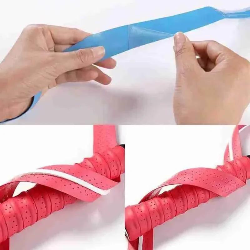 Premium Perforated Racket Overgrip - Anti-Slip PU Tennis & Badminton Handle Wrap with Shock Absorption - 110cm Length